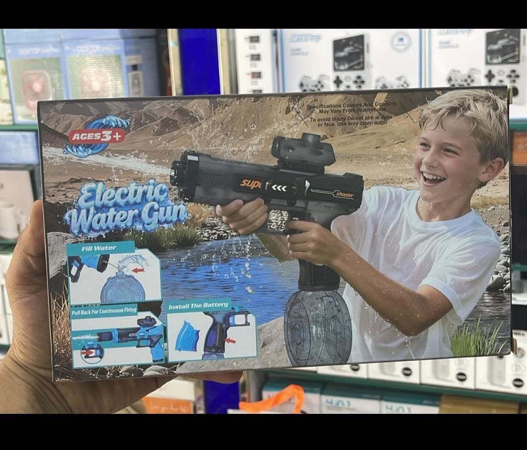 Electric Water Gun in use