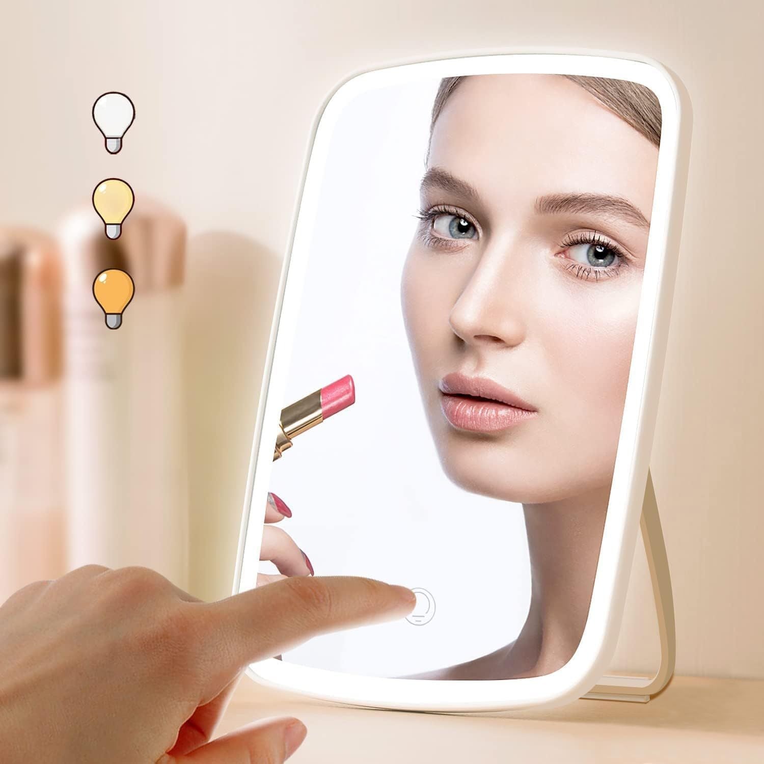💄 Smart Touch LED Makeup Mirror — Your Personal Vanity Studio, Anytime Anywhere!