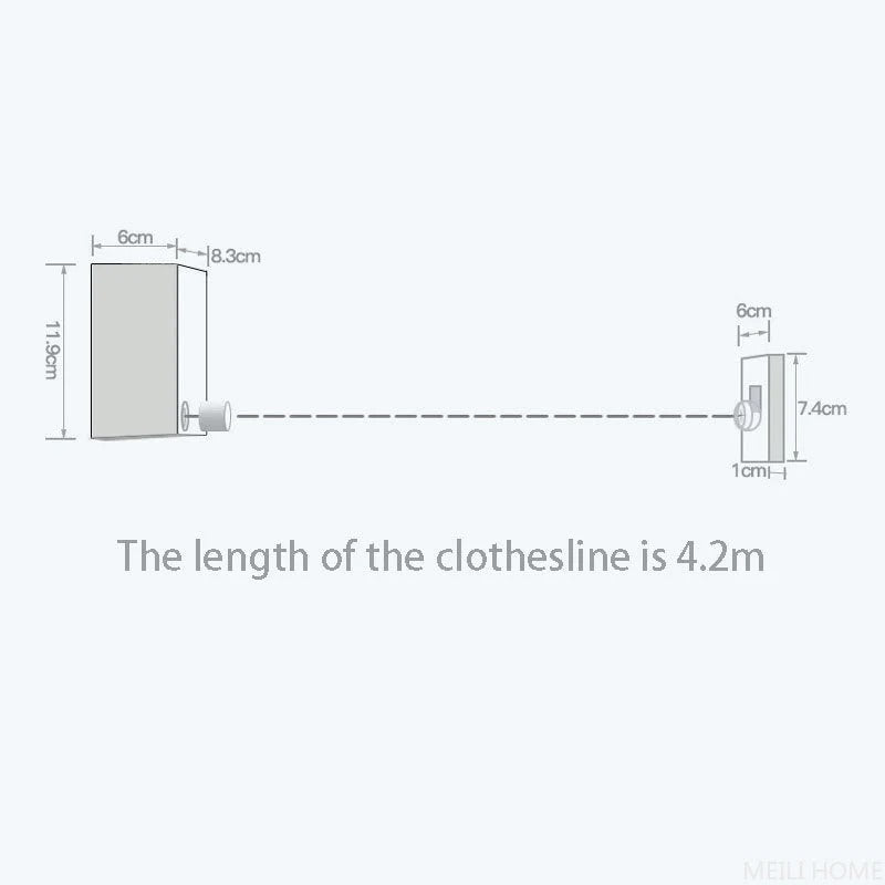 🔥Retractable Telescopic Clothesline – Space-Saving Drying Rope