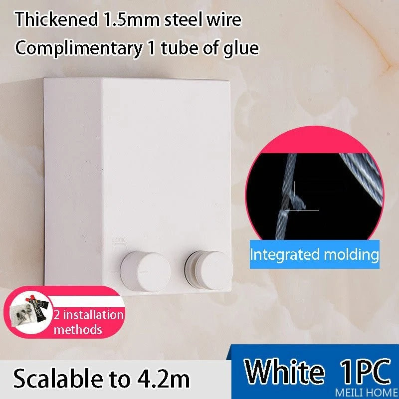 🔥Retractable Telescopic Clothesline – Space-Saving Drying Rope