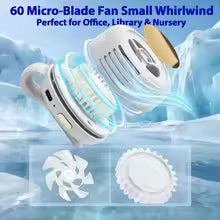 Mini Wearable Neck Fan – Cool Anywhere Anytime | مروحة تبريد محمولة ❄️✨