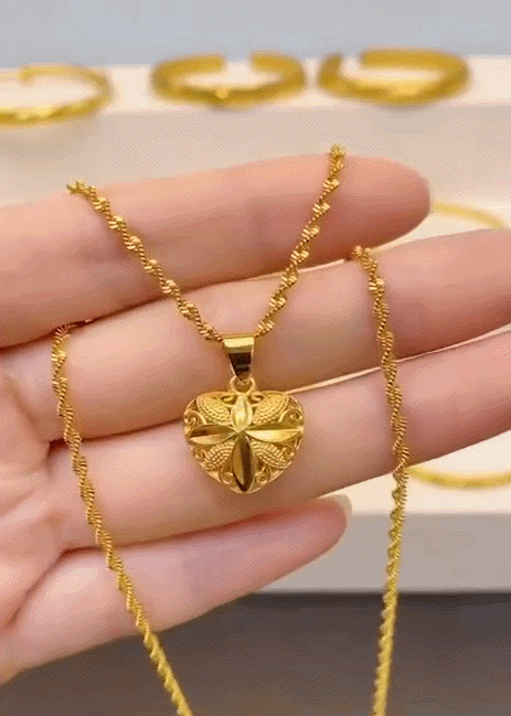 🔥Heart Shaped Memorial Necklace – Keepsake Cremation Pendant