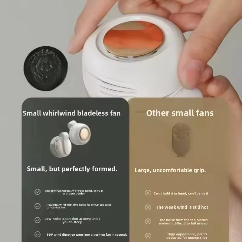 Mini Wearable Neck Fan – Cool Anywhere Anytime | مروحة تبريد محمولة ❄️✨