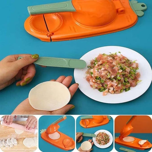 2-in-1 Dumpling Maker – Perfect Kitchen Helper | صانعة السمبوسة والدامبلنج 🥟✨