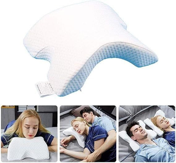 🌙💑 وسادة الحنان — The Couple's Cloud Pillow | Anti-Arm-Numb Memory Foam Cuddle Pillow