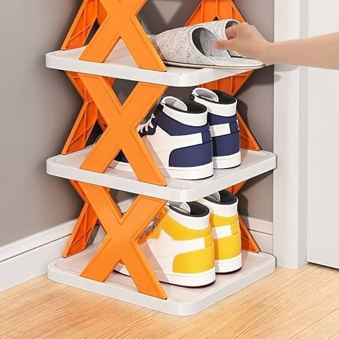 👟 X-Fold Smart Shoe Rack – Space Saving Organizer