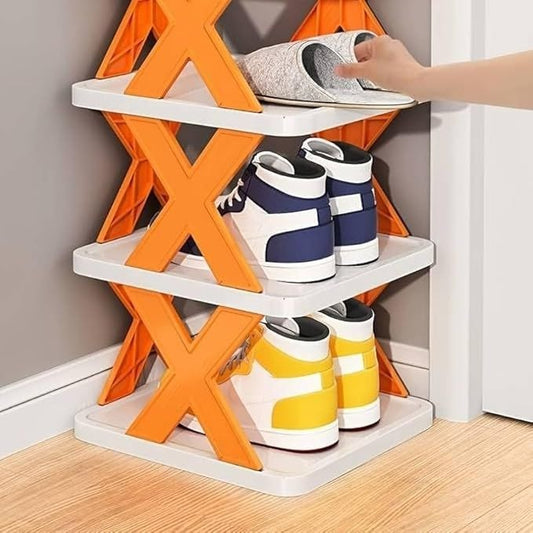 👟 X-Fold Smart Shoe Rack – Space Saving Organizer