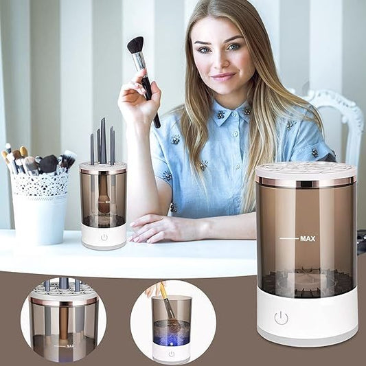 💄✨ Automatic Electric Makeup Brush Cleaner & Dryer — Clean ALL Your Brushes in 30 Seconds!