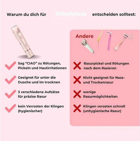 2-in-1 Rechargeable Women’s Hair Remover & Bikini Trimmer – Smooth Skin Care | ماكينة إزالة الشعر للسيدات