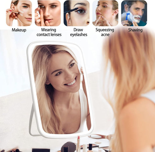 💄 Smart Touch LED Makeup Mirror — Your Personal Vanity Studio, Anytime Anywhere!