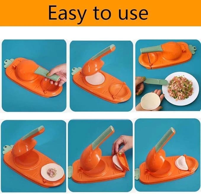 2-in-1 Dumpling Maker – Perfect Kitchen Helper | صانعة السمبوسة والدامبلنج 🥟✨