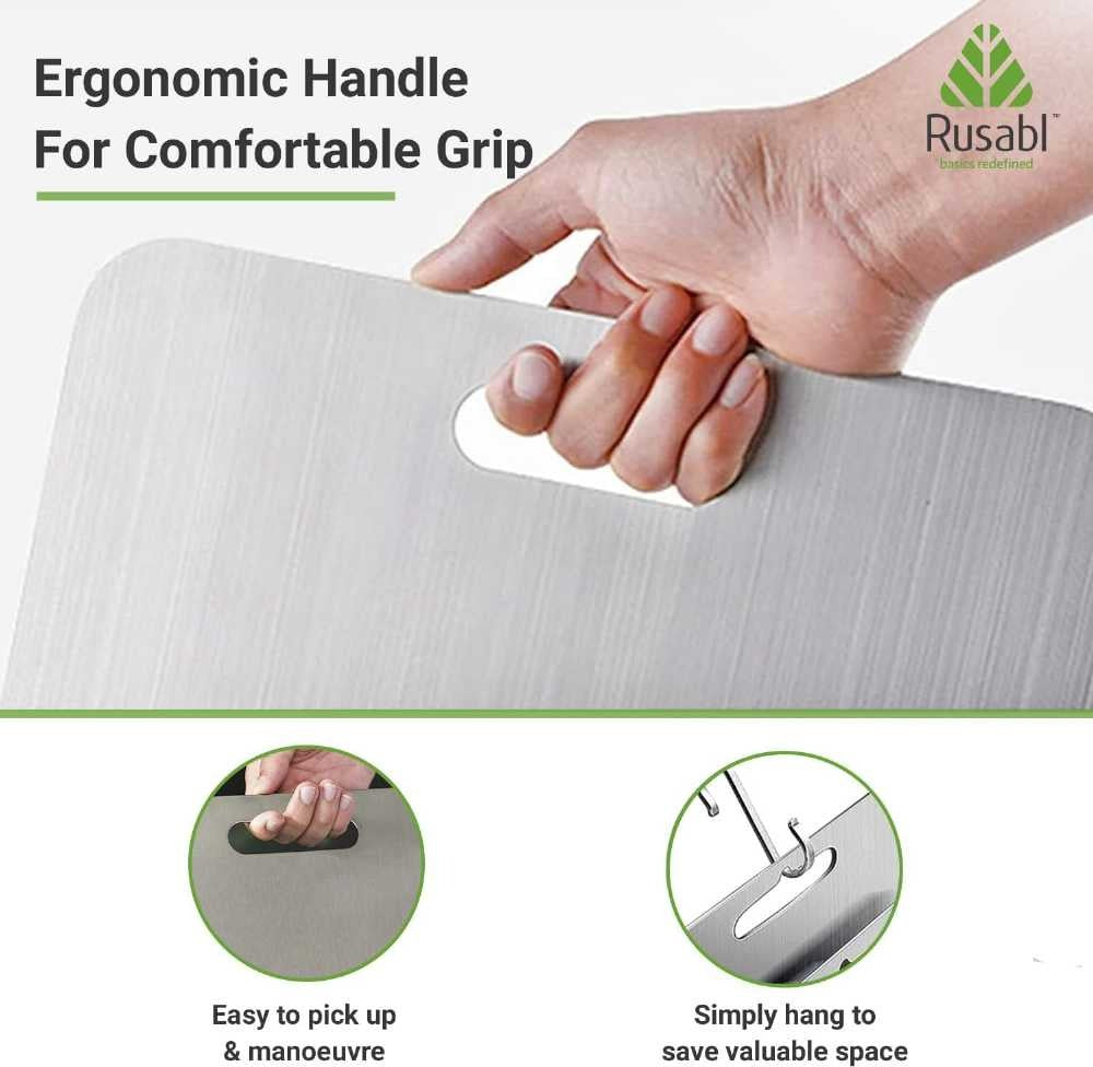 🔥Premium Stainless Steel Chopping Board | Durable Kitchen Cutting Board