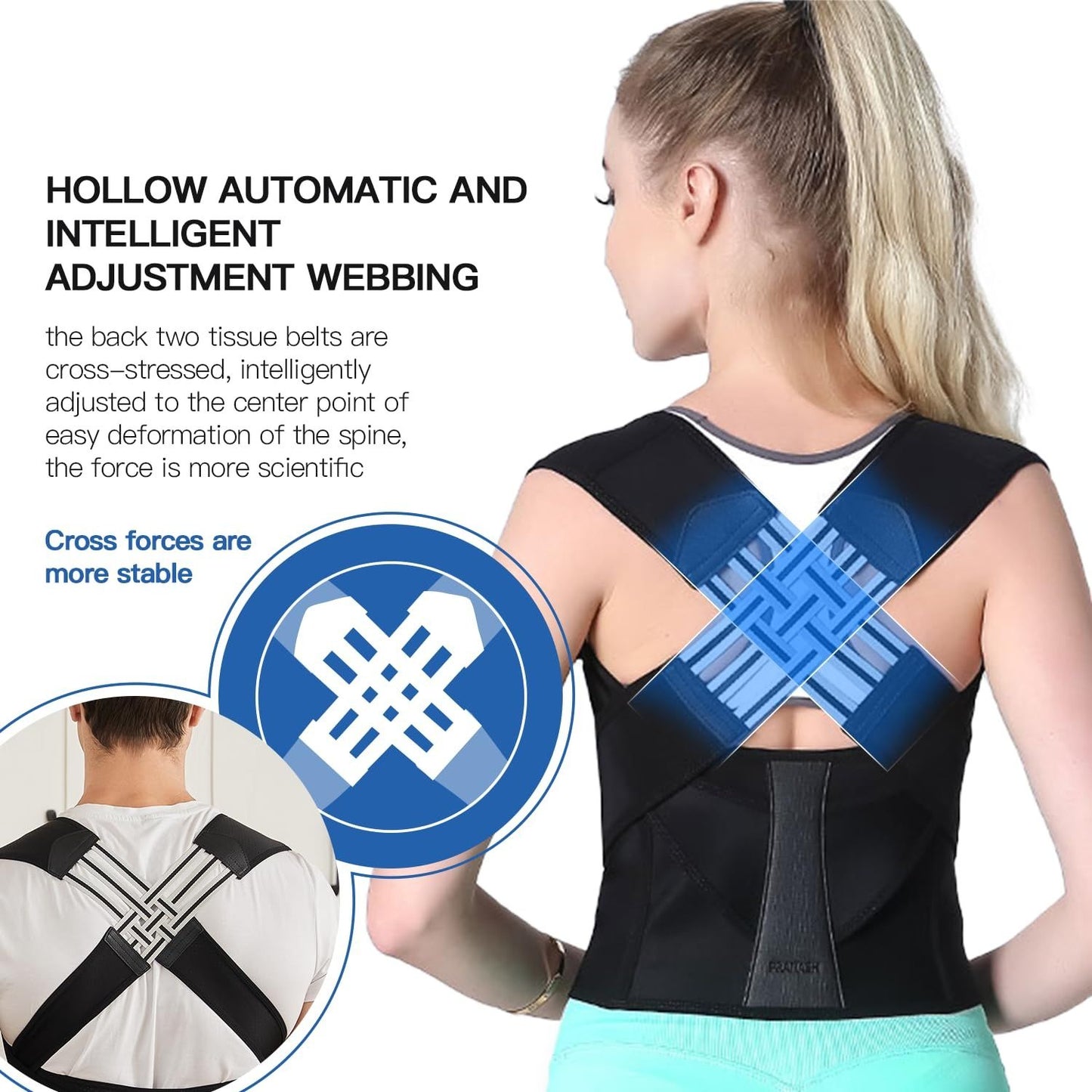 🦴💪 PRANASH Posture Corrector Brace — Stand Tall, Live Pain-Free | His & Hers | Back & Shoulder Support!