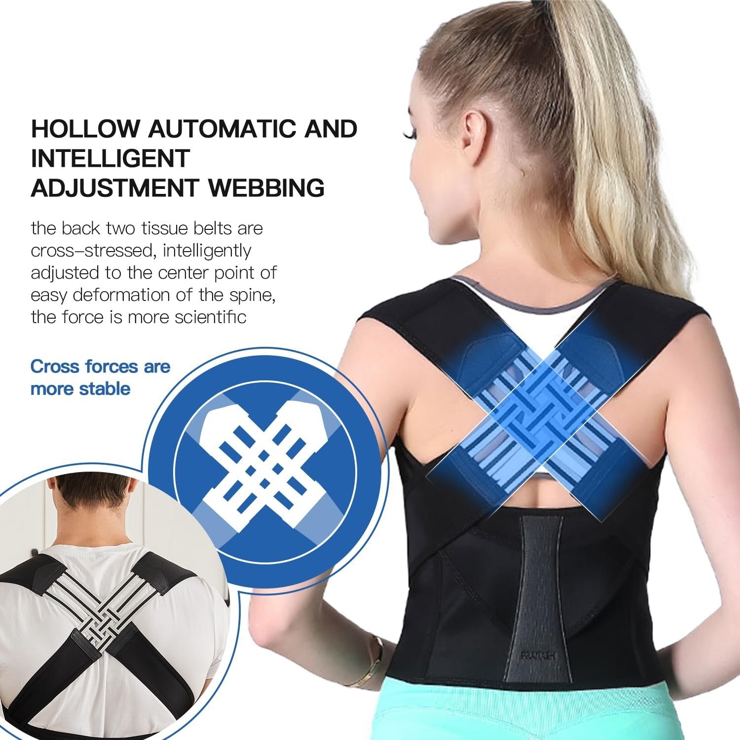 🦴💪 PRANASH Posture Corrector Brace — Stand Tall, Live Pain-Free | His & Hers | Back & Shoulder Support!