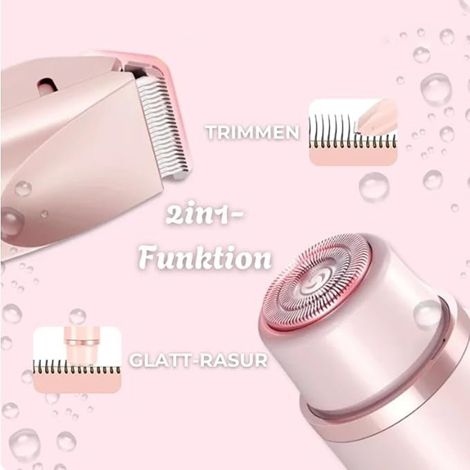 2-in-1 Rechargeable Women’s Hair Remover & Bikini Trimmer – Smooth Skin Care | ماكينة إزالة الشعر للسيدات