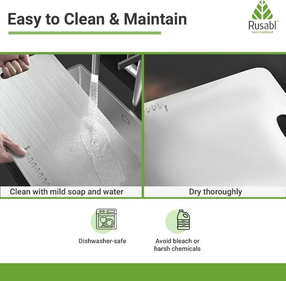 🔥Premium Stainless Steel Chopping Board | Durable Kitchen Cutting Board