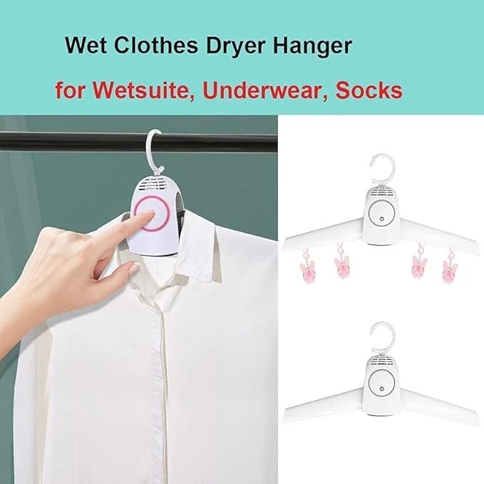 👕 Portable Electric Clothes Dryer Hanger Dry Clothes & Shoes Anywhere in Minutes | Portable
