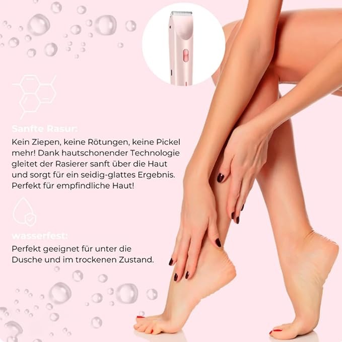 2-in-1 Rechargeable Women’s Hair Remover & Bikini Trimmer – Smooth Skin Care | ماكينة إزالة الشعر للسيدات