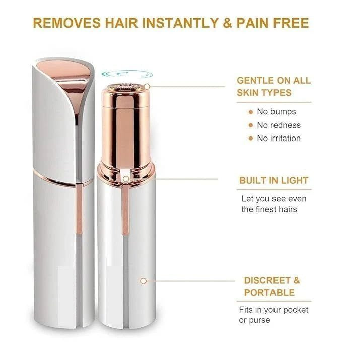 Flawless Mini Facial Hair Remover – Instant Smooth Beauty | مزيل شعر الوجه الأنيق ✨💖