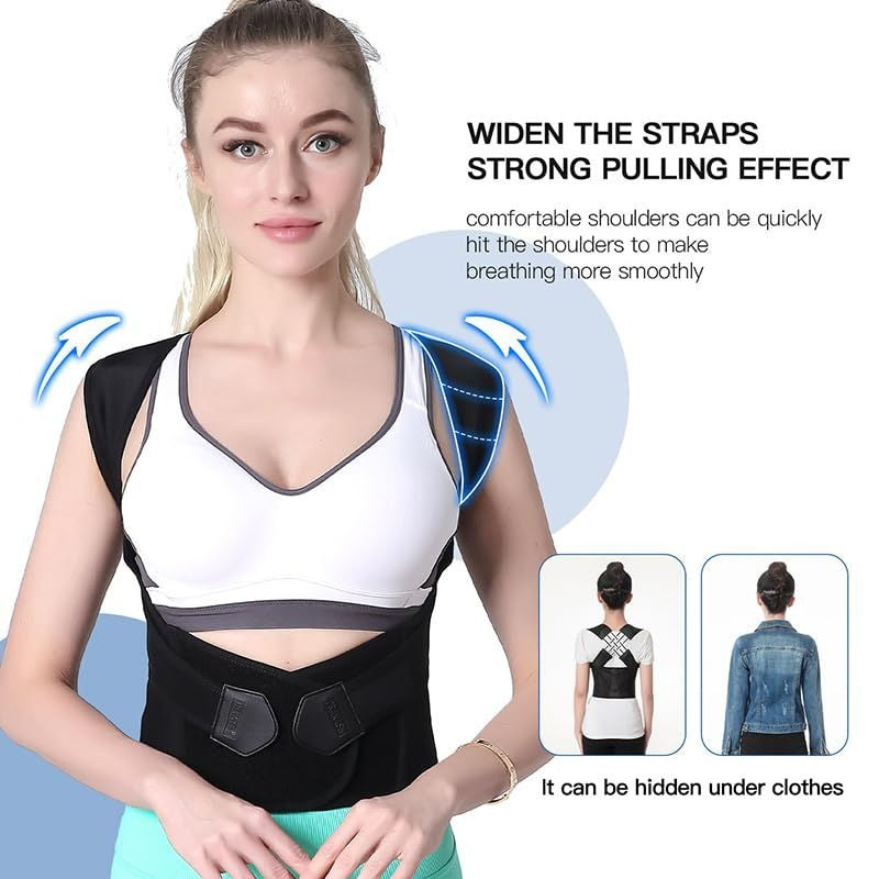🦴💪 PRANASH Posture Corrector Brace — Stand Tall, Live Pain-Free | His & Hers | Back & Shoulder Support!